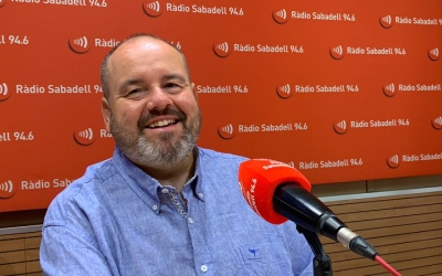 Joan Mena, a Ràdio Sabadell/ Mireia Sans